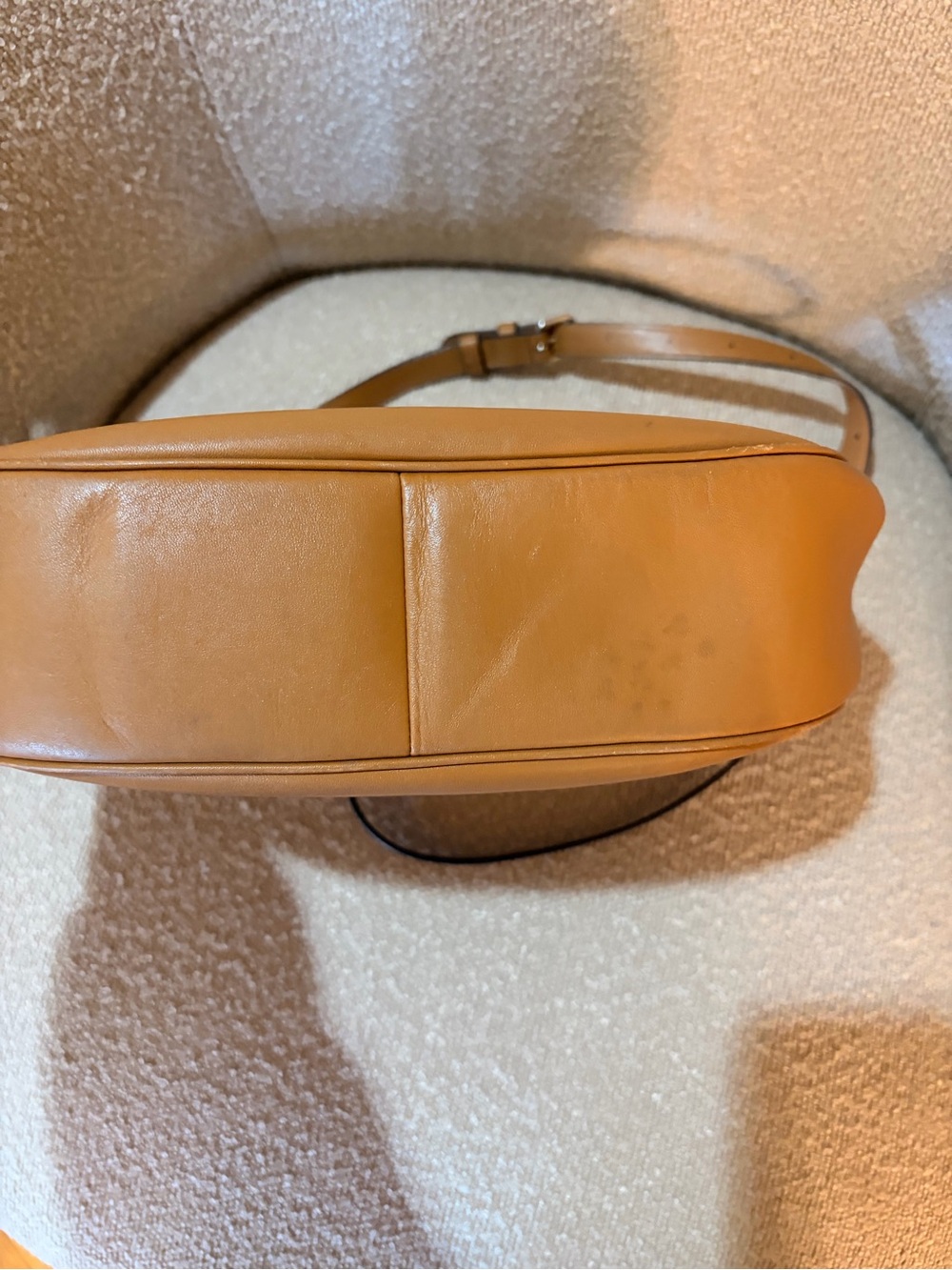 Coach Caramel Leather Hobo Shoulder Bag with Adjustable Strap - Picture 4 of 7